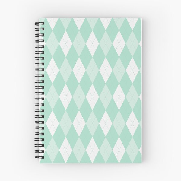 Item preview, White And Mint Argyle Pattern designed and sold by pattern-archive.