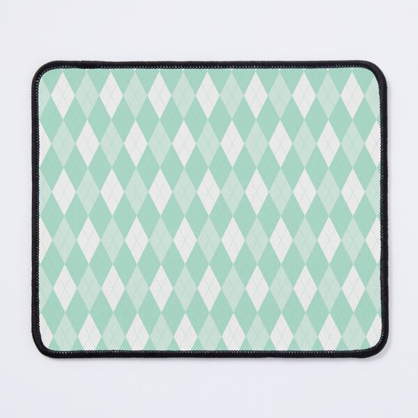 Item preview, White And Mint Argyle Pattern designed and sold by pattern-archive.