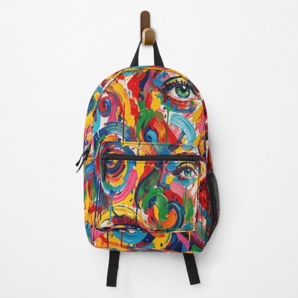 Item preview, Vibrant Pop Art Portrait in bold colors inspired by Andy Warhol and modern expressive style designed and sold by FotoworldEdel.