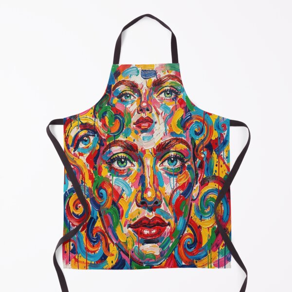 Item preview, Vibrant Pop Art Portrait in bold colors inspired by Andy Warhol and modern expressive style designed and sold by FotoworldEdel.