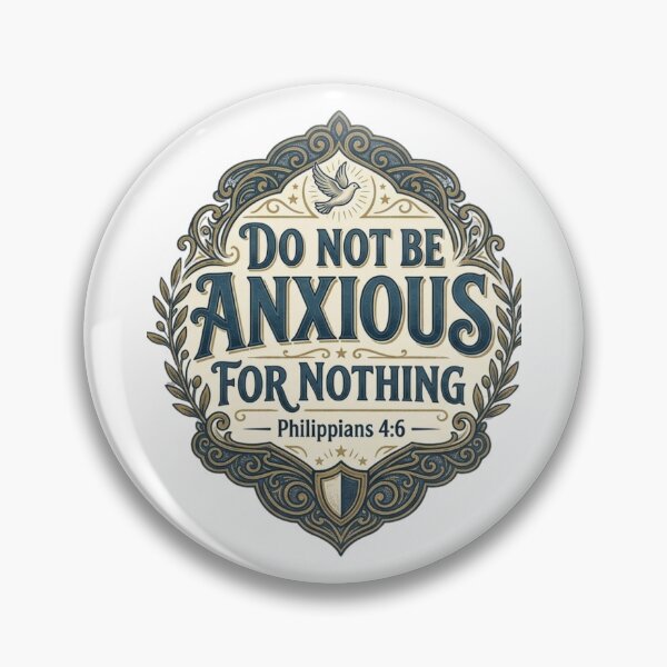 Item preview, Be Anxious for Nothing – Philippians 4:6 | Christian Faith Bible Verse V1 designed and sold by PrincePhilip16.