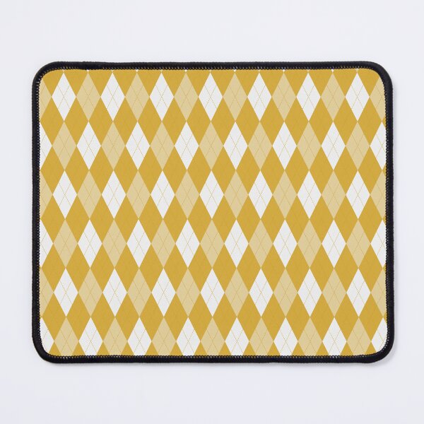 Item preview, White And Mustard Argyle Pattern designed and sold by pattern-archive.