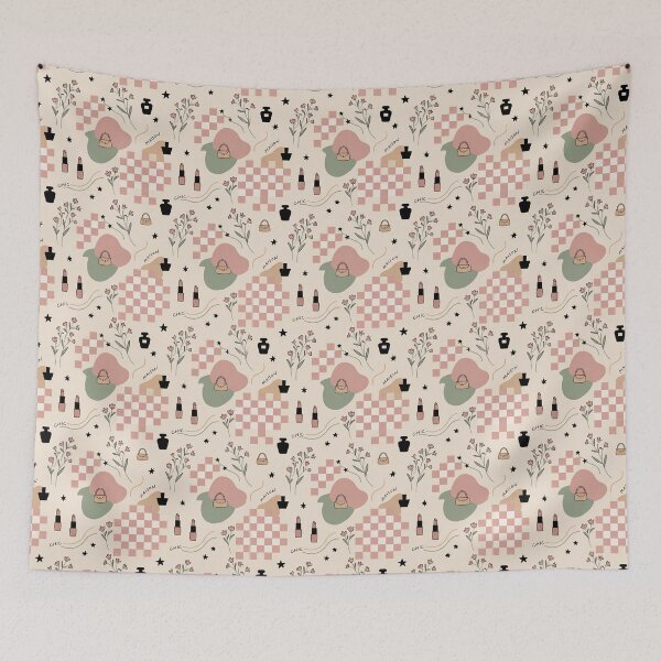 Item preview, Seamless Modern Feminine Pattern Chic Minimal Abstract Floral Aesthetic designed and sold by PodiShop.