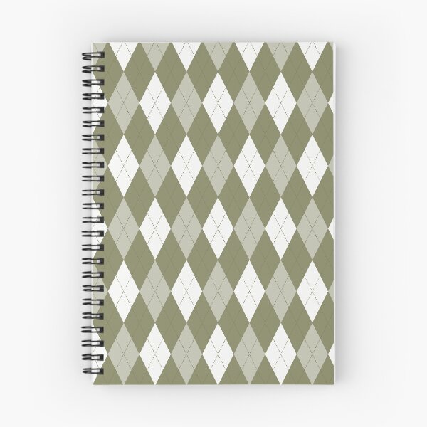 Item preview, White And Olive Argyle Pattern designed and sold by pattern-archive.