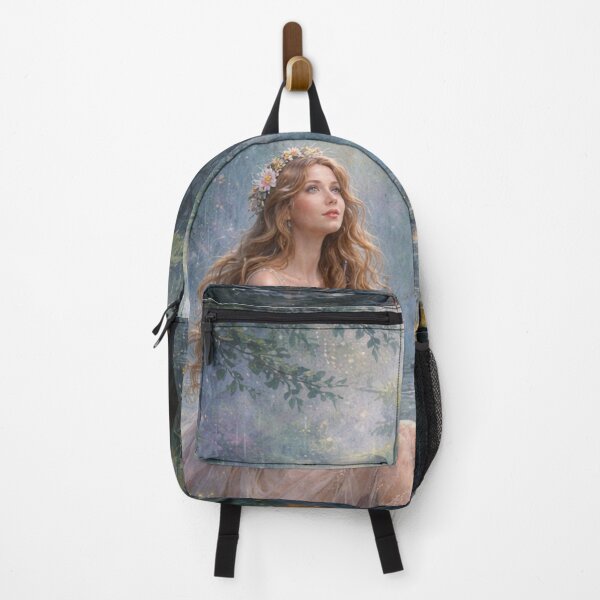 Item preview, The Floating Leaf Fairy Mystical Rain Scene designed and sold by doinitzart.