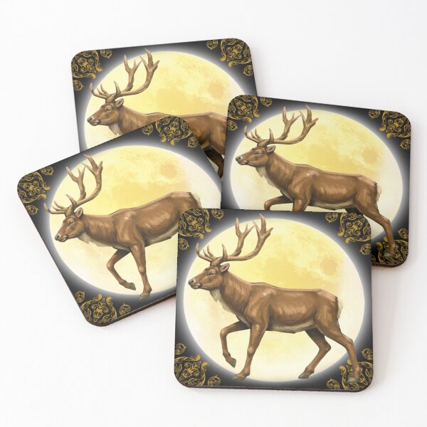 Item preview, Golden Deer Under Moonligh designed and sold by Phitwhim.