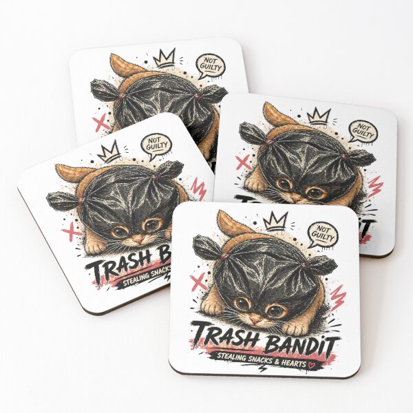 Item preview, Funny Trash Bandit Cat Design designed and sold by McPurrface.