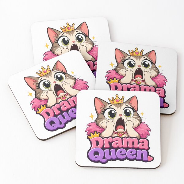 Item preview, Drama Queen Cat Funny Sticker Cute Cat Meme Pet Lover Gift designed and sold by VibrantArtful7.