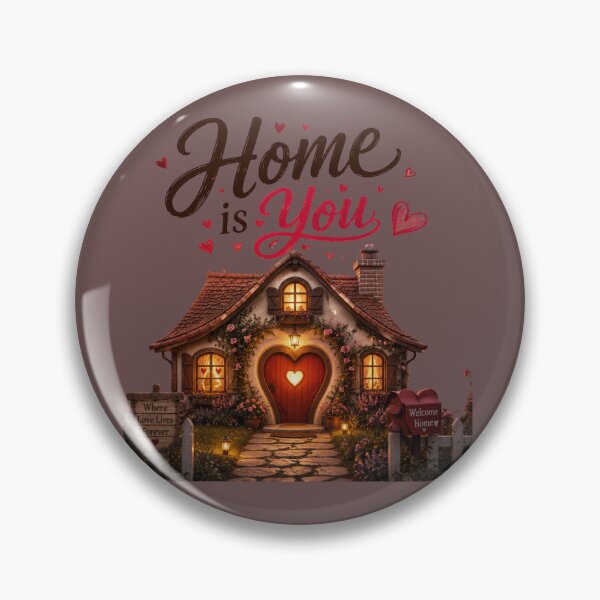 Item preview, Home Is You – Romantic Quote Design for Couples designed and sold by JagrDesigns.