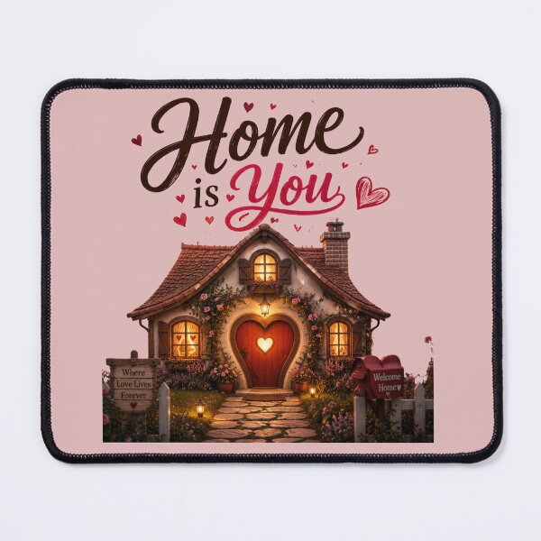 Item preview, Home Is You – Romantic Quote Design for Couples designed and sold by JagrDesigns.