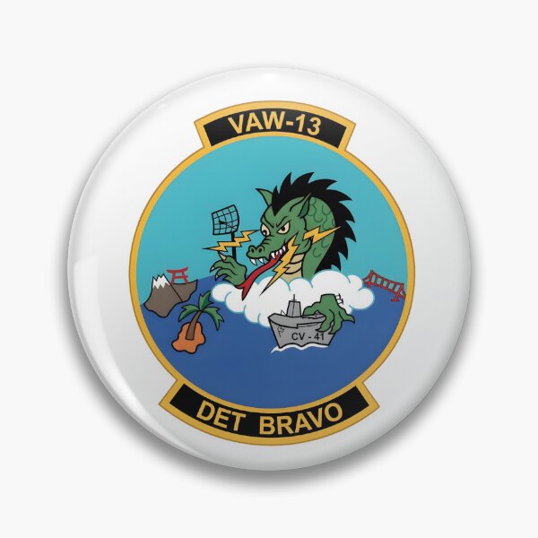 Item preview, US Navy VAW-13 "Zappers" Detachment Bravo (DET BRAVO) Insignia designed and sold by CharlieDesings.