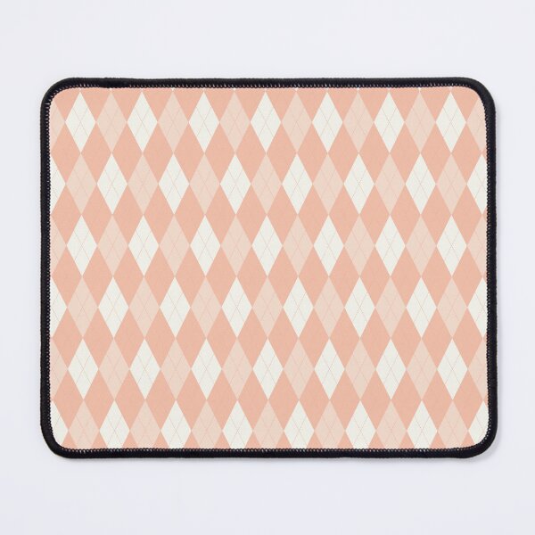 Item preview, White And Peach Argyle Pattern designed and sold by pattern-archive.