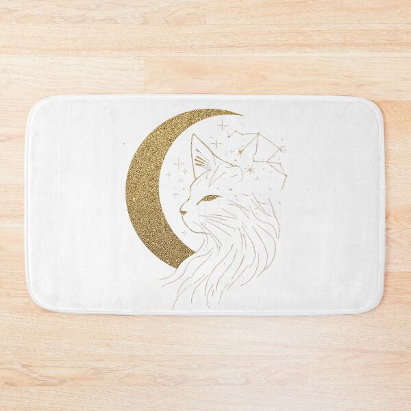 Item preview, Celestial Moon Cat – Elegant Astral Astrology Design for Cat Lovers designed and sold by lunadesignsmoon.