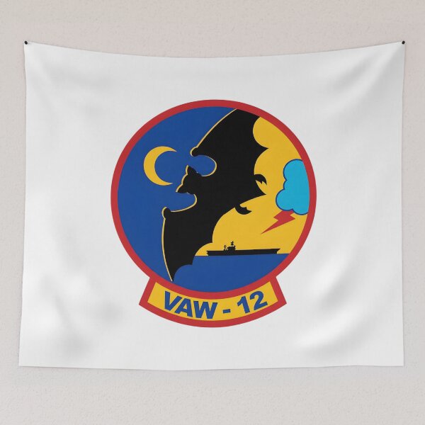 Item preview, US Navy Carrier Airborne Early Warning Squadron 12 (VAW-12) "Bats" Insignia designed and sold by CharlieDesings.