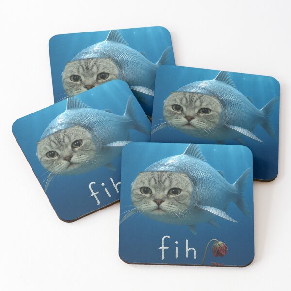 Item preview, Fih Meme Funny Cat Fish Cat Meme Trend Fih designed and sold by will freed18.
