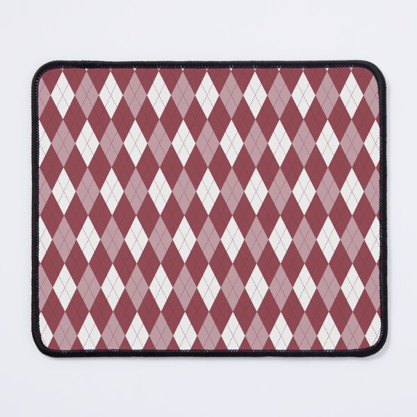Item preview, White And Pastel Red Argyle Pattern designed and sold by pattern-archive.