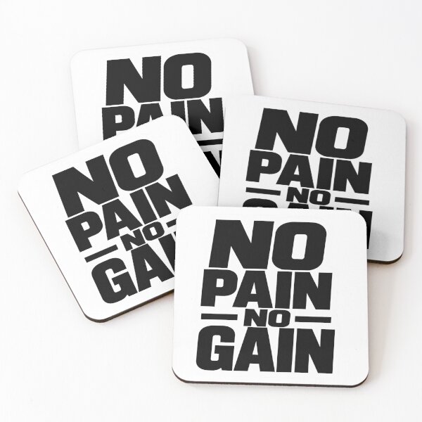 Item preview, No Pain No Gain Gym Sticker Fitness Motivation Workout Decal designed and sold by VibrantArtful7.