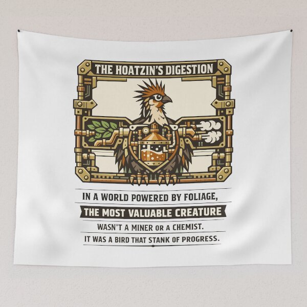 Item preview, Hoatzin Digestion Bird Evolution Folivorous Survival designed and sold by WildlifeInc.