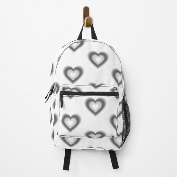 Item preview, Black and white blurry hearts designed and sold by serenebookworm.