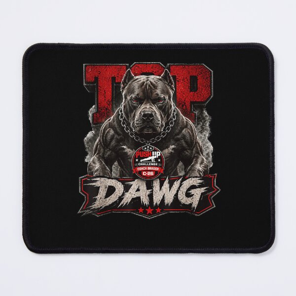 Item preview, Top Dawg Pitbull Push Up Challenge Work Out Lover designed and sold by phoebelevine.