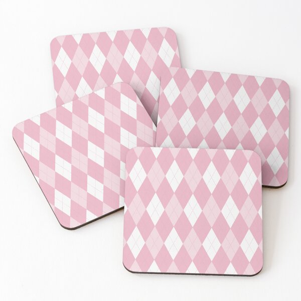 Item preview, White And Rose Argyle Pattern designed and sold by pattern-archive.