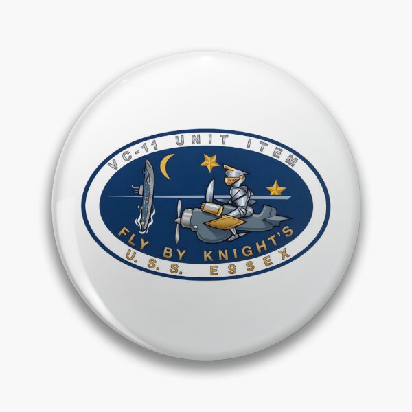 Item preview, US Navy Composite Squadron 11 (VC-11) "Fly By Knights" USS Essex Insignia designed and sold by CharlieDesings.