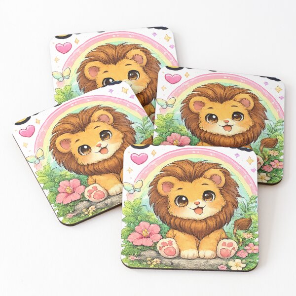 Item preview, Cute Lion Stay Wild Stay Cute – Kawaii Lion Cub | Adorable Animal Motivational Design designed and sold by Clothes With Smiling Animals Walt Gral.