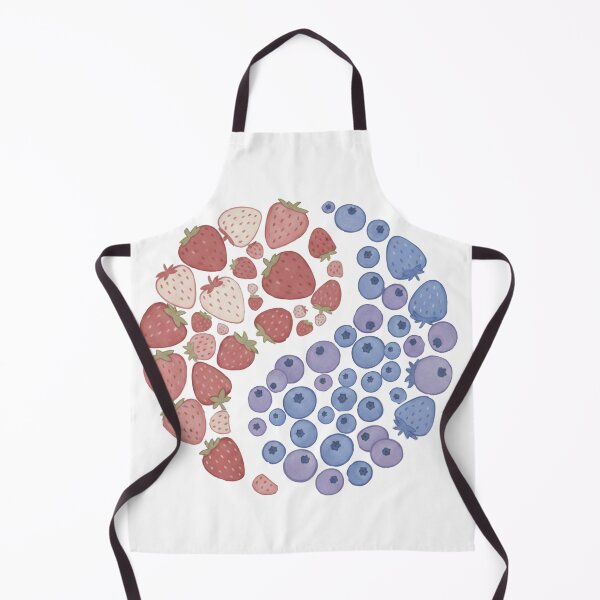 Item preview, Fruit Yin Yang design, Cute strawberries & Blueberries  designed and sold by Lunevalleyart.