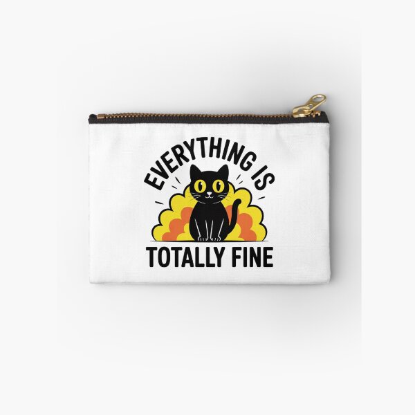 Item preview, Sarcastic Everything Is Fine Funny Cat Lover Gift designed and sold by Mr-wow.