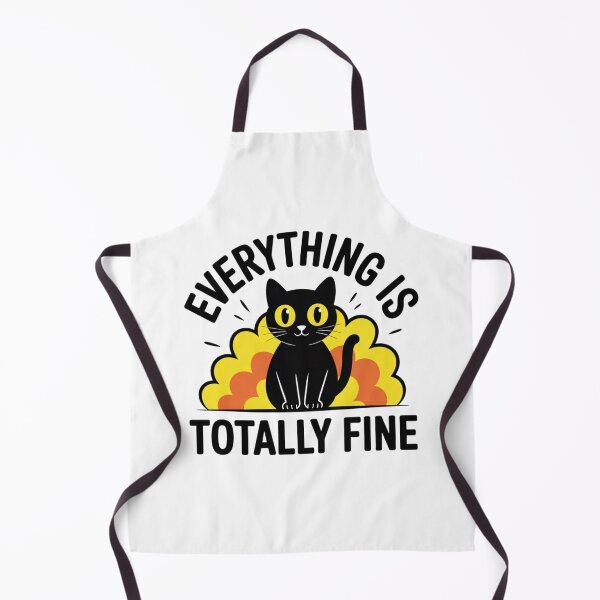 Item preview, Sarcastic Everything Is Fine Funny Cat Lover Gift designed and sold by Mr-wow.