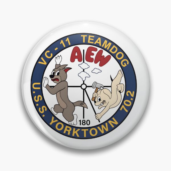 Item preview, US Navy Composite Squadron 11 (VC-11) "Teardog" USS Yorktown Insignia designed and sold by CharlieDesings.