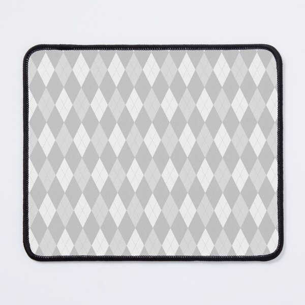 Item preview, White And Silver Argyle Pattern designed and sold by pattern-archive.