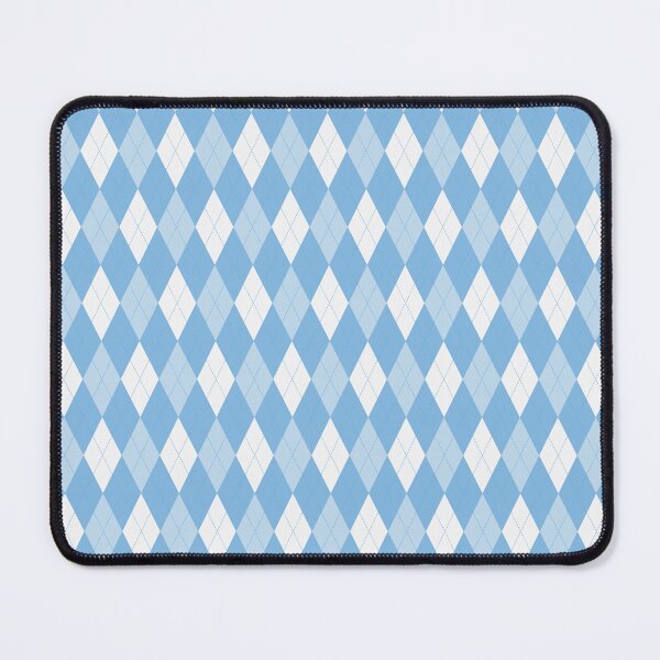Item preview, White And Sky Blue Argyle Pattern designed and sold by pattern-archive.
