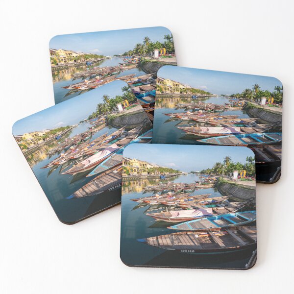 Item preview, Hoi An River Boats - Thu Bồn River Vietnam | UNESCO Ancient Town Art designed and sold by Ross.A.Campbell.