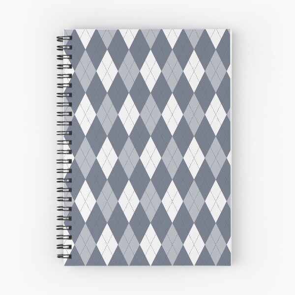 Item preview, White And Slate Argyle Pattern designed and sold by pattern-archive.