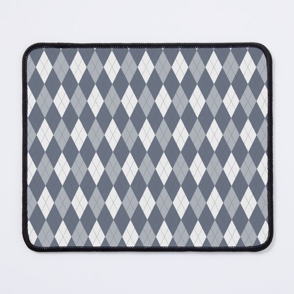 Item preview, White And Slate Argyle Pattern designed and sold by pattern-archive.