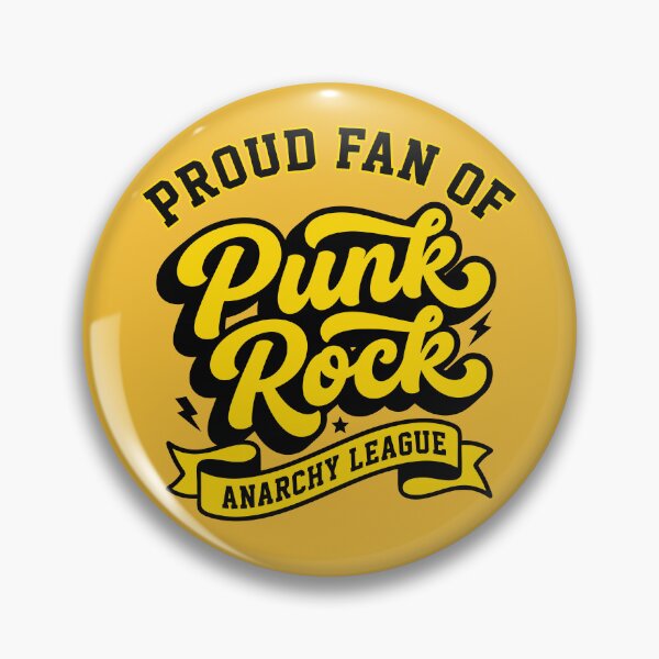 Item preview, Retro Punk Rock Anarchy League Vintage Yellow and Black Vector Lettering designed and sold by Cozy-Old-Pub.