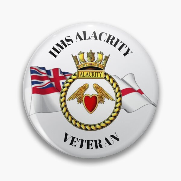 Item preview, HMS Alacrity Veteran Royal Navy designed and sold by Bootneckstore.