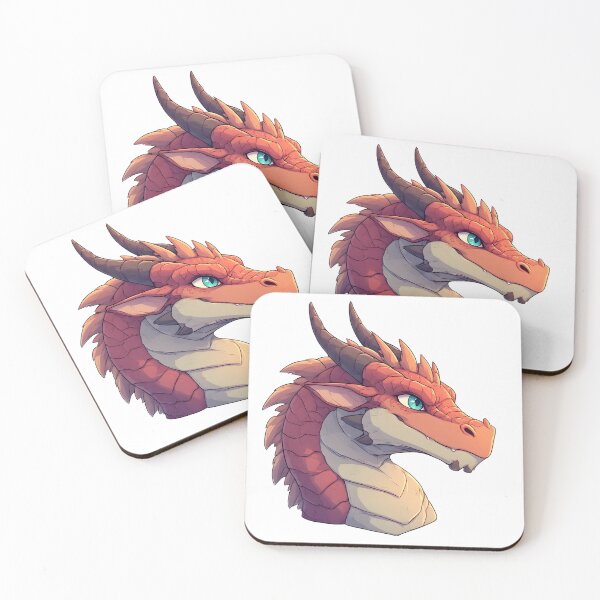 Item preview, Red Dragon Portrait – Fantasy Creature Illustration designed and sold by Karolina’s Cozy Creations.