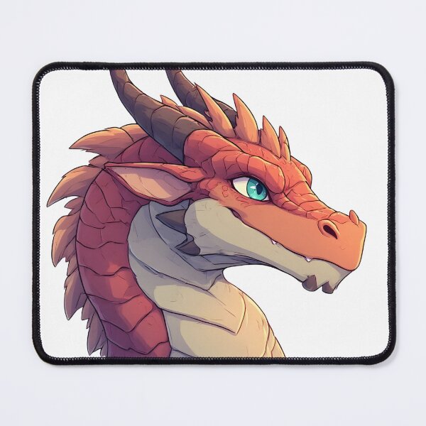 Item preview, Red Dragon Portrait – Fantasy Creature Illustration designed and sold by Karolina’s Cozy Creations.