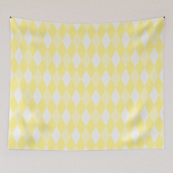 Item preview, White And Yellow Argyle Pattern designed and sold by pattern-archive.