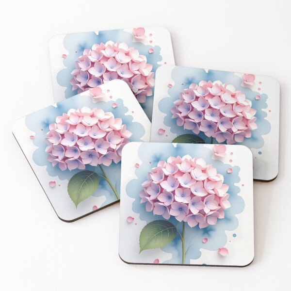 Item preview, Hydrangea bloom and watercolor-like splashes. designed and sold by Ponted.