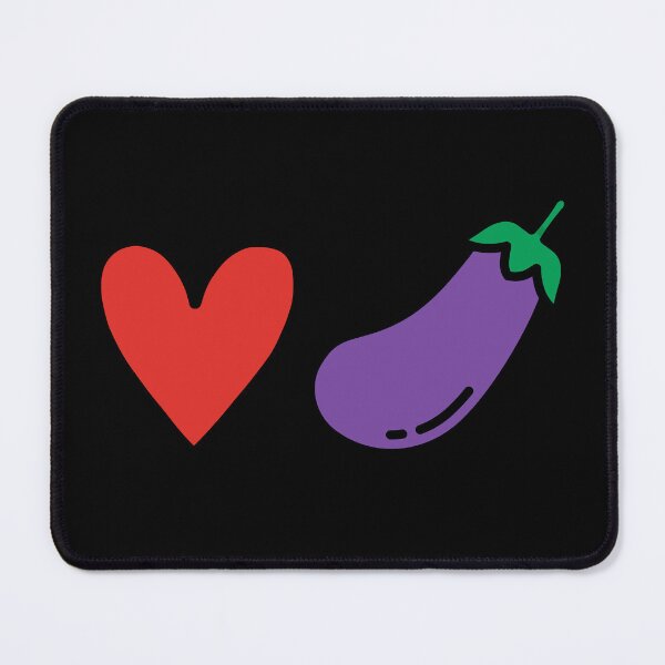 Item preview, Funny Heart Eggplants Adult Humor Graphic Bold Cartoon Graphic designed and sold by 3rd Eye Perceptions.