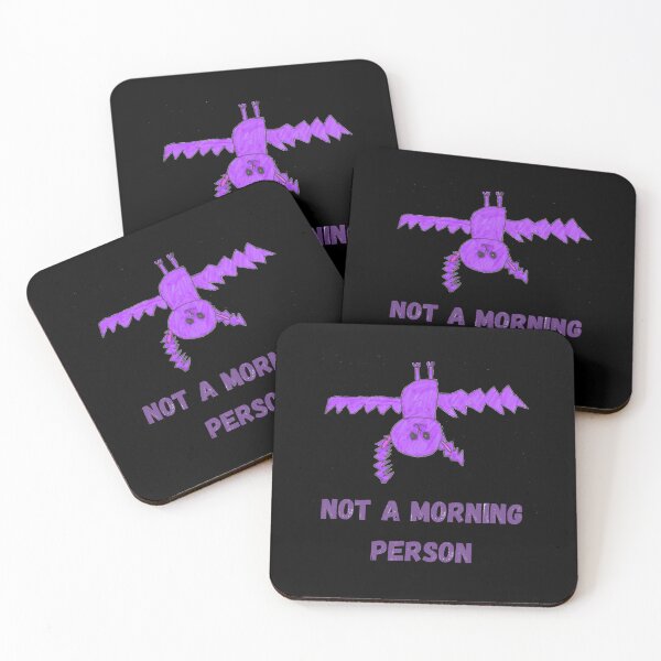 Item preview, Funny Sleeping Bat Not A Morning Person Art designed and sold by nimbfeja.