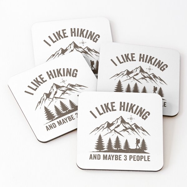 Item preview, I Like Hiking And Maybe 3 People Funny Mountain Outdoor Introvert designed and sold by RareBunny.