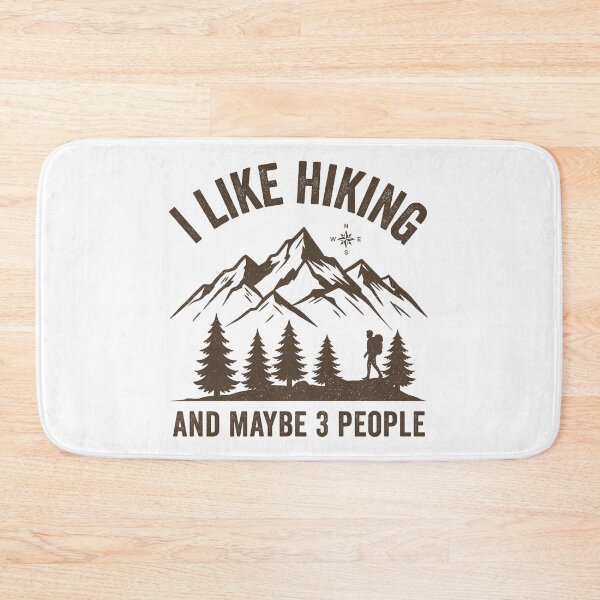 Item preview, I Like Hiking And Maybe 3 People Funny Mountain Outdoor Introvert designed and sold by RareBunny.