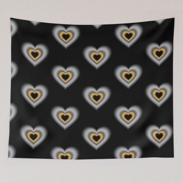 Item preview, Grey and honey blurry hearts designed and sold by serenebookworm.
