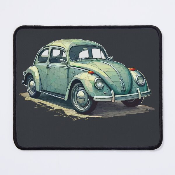Item preview, Geometric Retro Compact Car Illustration Art designed and sold by Tklezardesigns.