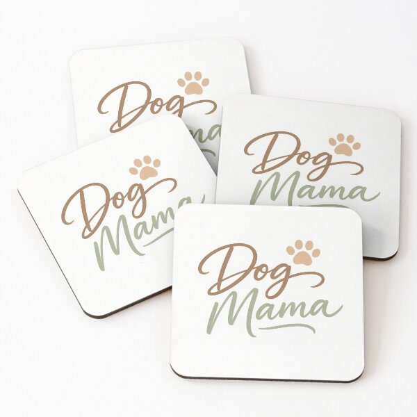 Item preview, Dog Mama Minimalist Typography with Paw | Cute Dog Lover Gift | Neutral Aesthetic Pet Mom Design designed and sold by VectroVibes.