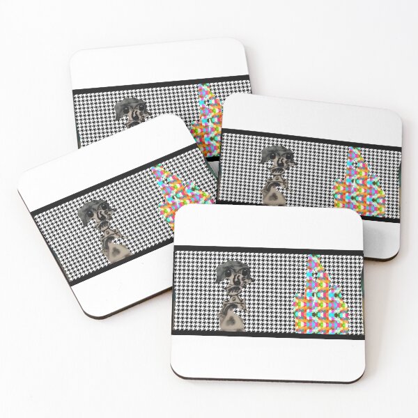 Item preview, Abstract Surrealist Mascot | Houndstooth Pattern Pop Art | Avant-Garde Character Design designed and sold by SergioMiklos.